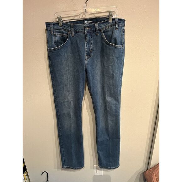 Tecovas Mens Size 34x32 Standard Fit Denim Blue Jeans Cowboy Western - Picture 1 of 8